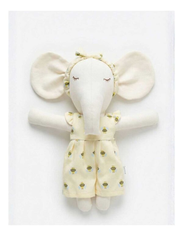 Elefanka Lisa Blanca con Enterizo y Cintillo Print Abejas