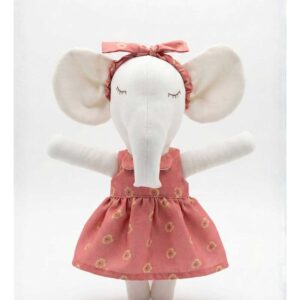 Elefanka Lisa Blanca con Vestido y Cintillo Print Flores